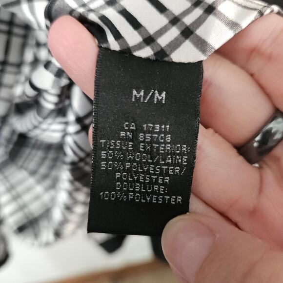 Buffalo David Bitton Wool Blend Double Breasted Zip Front Long Pea Coat Medium - Picture 7 of 7